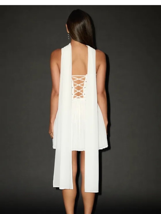 Lulus Laubrey White Floral Jacquard Mini Dress - Picture 5 of 7